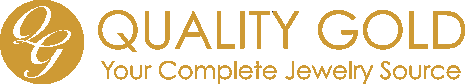 Alt Text: The official logo for Quality Gold, a complete jewelry source and trusted partner of Catawba Island Jewelers in Port Clinton, Ohio.