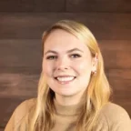 Tori, a happy client from Toledo, Ohio, providing a glowing testimonial for the personal service and custom jewelry design at Catawba Island Jewelers.