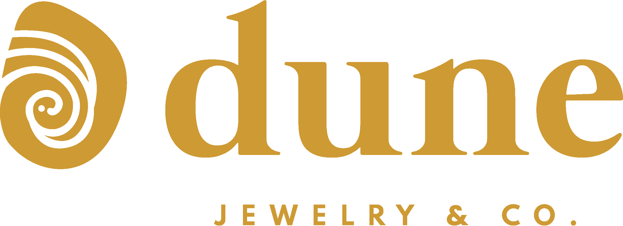 The official logo for Dune Jewelry & Co., a unique brand of experiential jewelry available at Catawba Island Jewelers, the premier retailer in Lakeside Marblehead, Ohio.